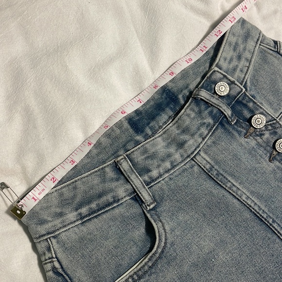 Wide leg high rise utility denim jeans - Picture 5 of 5